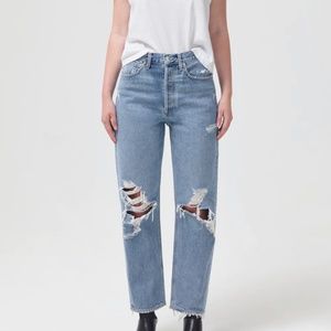 Agolde 90’s mid rise loose jeans in fall out